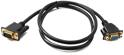 System-S Cable D Sub15 de 100 cm HD VGA de 15 pines macho a hembra DB15 adaptador