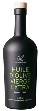 KOLOKOTRONIS Huile d’Olive Vierge Extra Grecque - 500ml | Pressée à Froid en Laconie | Riche en Polyphénols | Saveur Unique