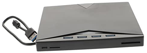 DOITOOL Unità Dvd Esterna Masterizzatore Rom Usb Lettore Portatile Per Computer Cd Rom Interfacce Scheda Di e Slot Supporto Per Fotocamera Digitale e Lettura Veloce