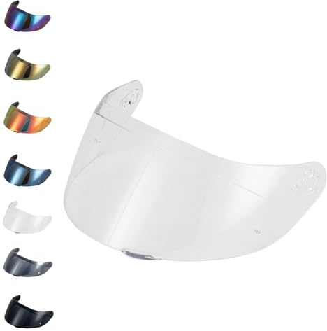 EvoParts Visière GT4-1 GT4-2 pour casque compatible AGV K1 K1S K5 K5S pinlock ready (Transparent, L-ML-XL-XXL)