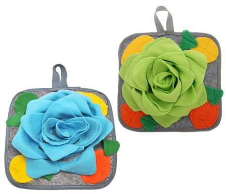 SEWOART 2stücke Kaninchen-anreicherungsspielzeug Futtermatte Für Kaninchen Futterspielzeug Für Kleintiere Waschbare Schnüffelmatte Für Haustiere Spielzeug Für Hasen Und Kleintiere