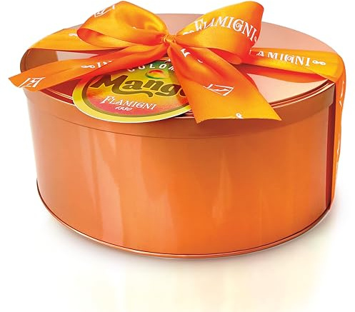 FLAMIGNI Colomba Pasquale al Mango da 750 g, Senza Agrumi Canditi, Lievitazione Naturale, Ricoperta con Glassa alle Mandorle, Made in Italy