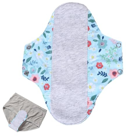 Menstrual Pads - Reusable Waterproof, 23cm Leak Resistant Covers for Daily Sleep Support, Cotton Sanitary Napkins with Comfort Protection, Eco Liners for Gym and Office