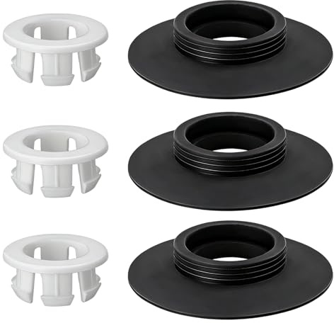 3 Sets Toilet Flush Valve, Toilet Ring Seal Compatible with Ideal Standard, Ring Seal for Sv01967 Sv93467 Ev98167 Cistern Flush Parts for Daily Bathroom Use and Maintenance