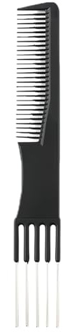 1Pcs Multipurpose Tail Comb – Professional Styling Comb & Teasing Combs | Anti‐Static Hard Rubber Combs for Women, Salon‐Grade Hair Styling Tool for Volume, Backcombing & Precision Parting