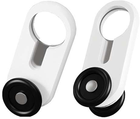CLXRZM Ruedas para Cortinas, 60 Unidades, Rodillos Deslizantes PVC Acero