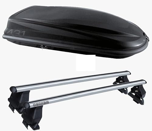 Portatutto Per Auto- compatible con Tipo Dal 2015 In Poi 5P - Piu Box 430Lt Nero Opaco -