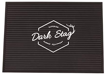Dark Stag Tapis de barbier et accessoire de coiffure en polymère.