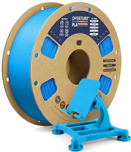 OVERTURE PLA Plus (PLA+) 3D Printer Filament 1.75mm, 1kg Digital Blue