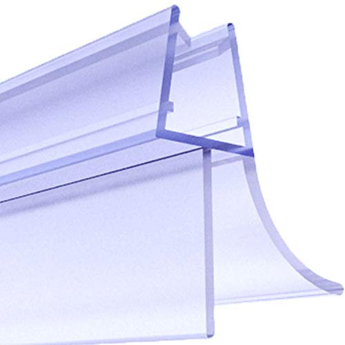 Finnbach Premium 2 x 80 cm Duschdichtung, Duschkabinendichtung für 6 mm 7 mm 8 mm Glasstärke, Duschtürdichtung mit verlängerter Gummilippe, wasserabweisend, mit Spritzschutz, Duschtürdichtung