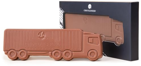 LKW aus Vollmilchschokolade - Schokoladentafel in Form eines LKWs | Geschenk | Mann | Männer | Vater | Väter | Junge | Jungen | Vatertag | Geburtstag | Valentinstag | Männertag | Opa | Großvater