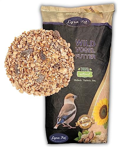 Lyra Pet® | 20 kg Fettfutter | Neue Ernte | Vogelfutter für das Ganze Jahr | Premium Wildvogelfutter | Energie für Wildvögel | Hochwertige Zutaten | Nährstoffreich & Fetthaltig | Für Gartenvögel
