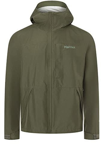 Marmot Män Minimalist Jacket, Vatten- och vindtät Gore-Tex regnjacka, andningsaktiv och idealisk för cykling samt som vår- och höstjacka, Nori, S