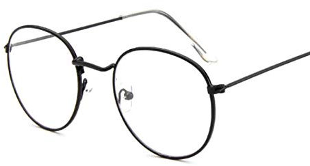 Sunglasses Modische Sonnenbrille Mode Retro Frauen Brille Rahmen Brillen Rahmen Vintage Runde Klare Linse Transparente S