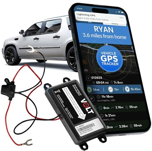 Lightning GPS Easy Wired 4G Vehicle GPS Tracker – Hardwired Hidden Tracking Device, Waterproof, Covert, Real-Time Fleet Security for Cars, Trucks, Motorcycles & Vehicles - Subscription Required