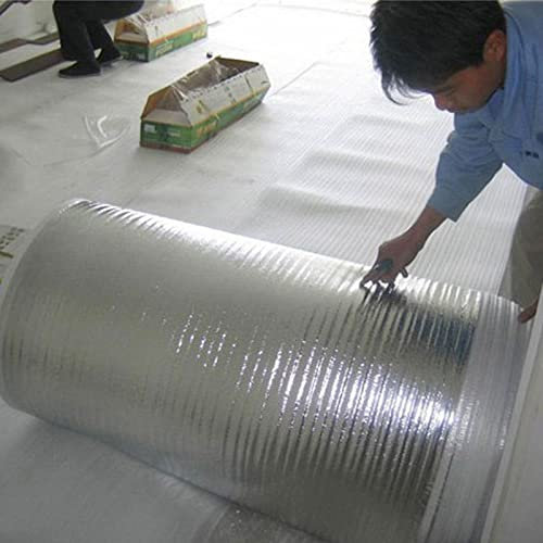 HARICSET Aislante Acustico Suelo Base para Suelos de Parquet 2mm de Espesor con Barrera de Vapor de Espuma y Aluminio,para Suelos Laminados y de Parqué(Size:1 * 40m)
