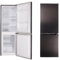 respekta combinación de frigorífico y congelador independiente, 109 L de refrigeración, 48 L de congelación/cubitos de hielo, KG144BS-37 / (Al) 144 x (An) 47,4 x (Pr) 49,5 cm, 39 dB, acero negro