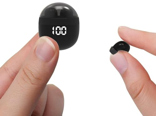 Mini Écouteurs Bluetooth Sans Fil Invisibles pour Petites Oreilles - Discrets et Cachés pour le Travail