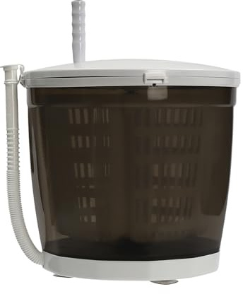 2 in 1 Mini Portable Manual Washing Machine and Dryer Combo Non Electric Laundry Spinner Dryer, Hand Operated Clothes Washer Spinner Traveling Camping Outdoor Compact Washer and Dryer