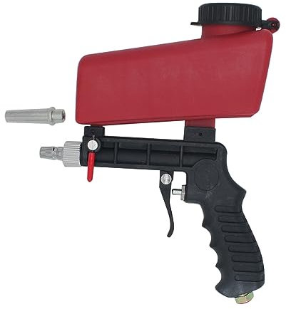 USKI Luftspritzpistolen-Set Tragbare Mini-Sandstrahl-Spritzpistole, pneumatische Sandstrahlpistole(Sandblasting Gun-01)