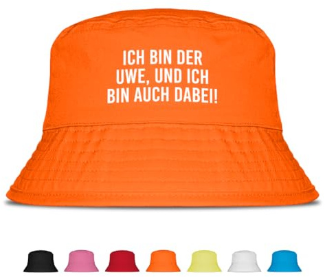 Prozente Momente Ich Bin der Uwe und ich Bin auch dabei - Fischerhut | Anglerhut | Sonnenhut | Sommer | Party | Malle | personalisiert | OneSize | Malle | Urlaub