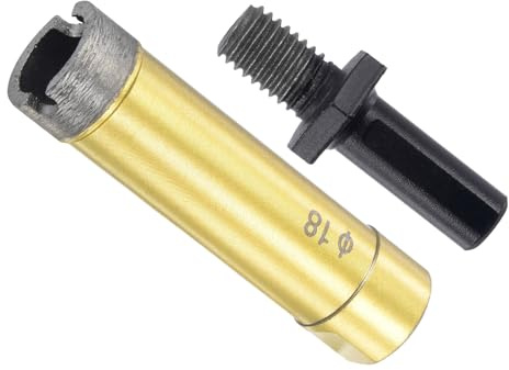 CoCud Diamond Drill Bits Set, 18mm Cutting Diameter, Brazed Diamond Core Drill Bits with M10 Arbor Adapter - (Applications: for Tile Ceramic Marble Stone)