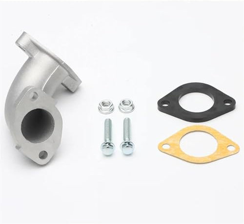 XYHZMZ Accessoires Kit De Carburateur De Moto 2T 4T, Carburateur À Bride PE avec Tuyau De Courbe D'admission, Coude D'admission d'air Froid, Ensemble De Carburateur avec Jets