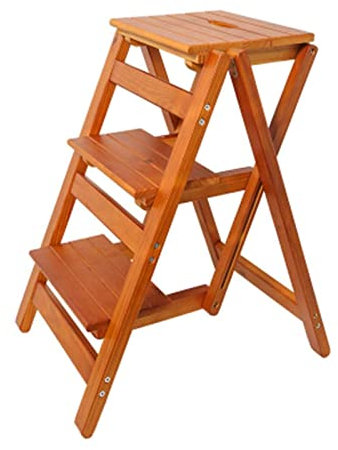 Sgabello pieghevole a 3 gradini portatile, multifunzione, per cucina, armadio, fiori, scarpiera, design salvaspazio per riporre e utilizzare facilmente