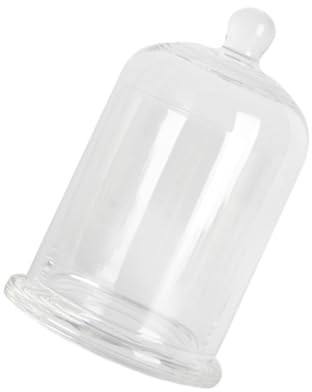 Mobestech Cloche en Verre Transparente Grosse Taille, Dôme Anti-ouragan Résistant la Chaleur, Couvercle de Bougie en Verre pour Décoration Intérieure et Protection Bougies