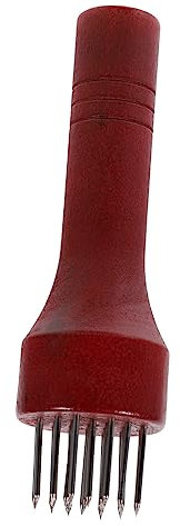 KOCKSHION Ago per Carne in Acciaio Inossidabile Batticarne Manico in Legno Strumento per Intenerire Pollo e Manzo Facile da Usare per Cucina e BBQ