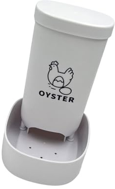 Qsvbeeqj Heavy Duty Chicken Grit Feeder With Wide Base None Tip Design Smooth Outside For Ducks Geese Backyard Flocks Stable Chicken Feeding Container