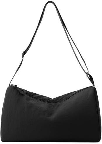 Small Gym Bag Women, Black, Durable Fitness Tote for Workout Essentials, Spacious Storage for Gym Accessories, Lightweight Carry