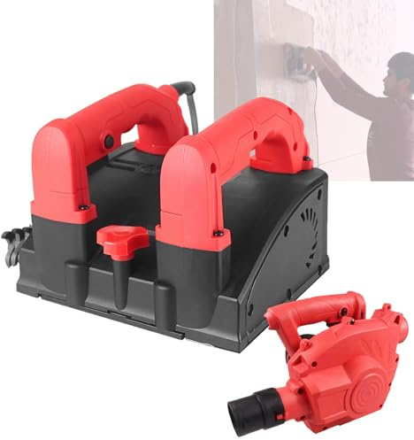 QIUNAOZI Shovel Wall Machine,Electric wall planing machine,Wall scraper and leveler,Equipped with a vacuum cleaner,Dust-free wall planing,Suitable for rough/gritty/uneven wall surfaces