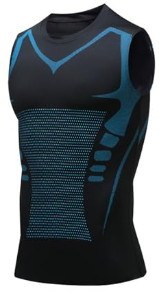 Canotta Compressione Uomo Canottiera Contenitiva Uomo Palestra Snellente Maglia Modellante Dimagrante Shapewear Intimo Senza Maniche Tank Bodybuilding Canotte Fitness Fascia Pancia Traspirante