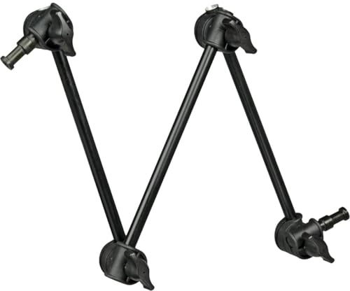 Manfrotto 196AB-3 Braccetto con 3 Sezioni in Alluminio, Nero