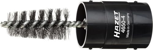 Hazet 4650-4 Spazzola Per Candele E Morsetti Di Batterie, Argento, Lunghezza 120 mm