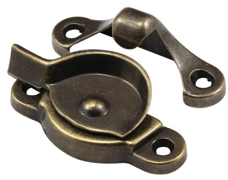 Prime-Line Cam Action Window Sash Lock, Antique Brass, 1-3/4 in. Centers
