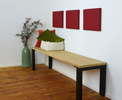 Lycce Wandkissen Wandpolster Wandpaneele Kunstl. rot 40cm x 30cm