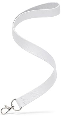 Kandinsky Schlüsselbänder Lanyards unbedruckt, mit Verschluss, 20 mm Breite (50 Stück)