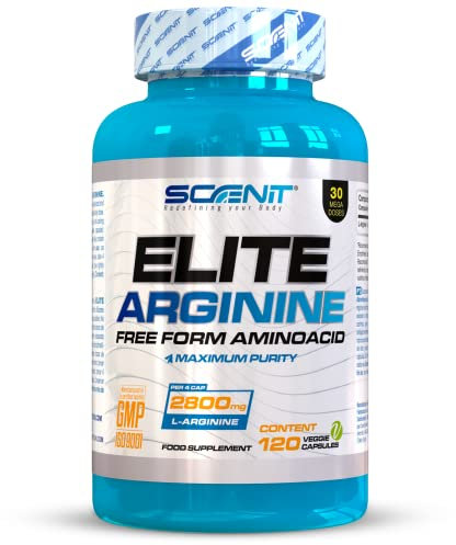 Arginin Kapseln Hochdosiert - Elite Arginine - L Arginin - L-Arginin - 2800 mg pro Tagesdosis (120 Kapsel)