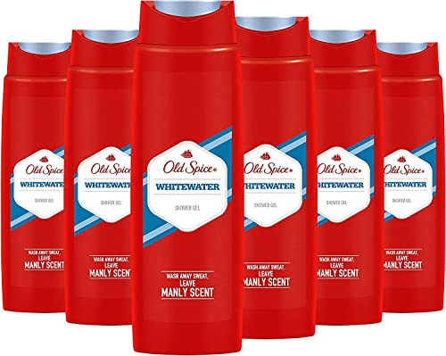 Old Spice Whitewater shower gel, for men, pack of 6 (6x400 ml)