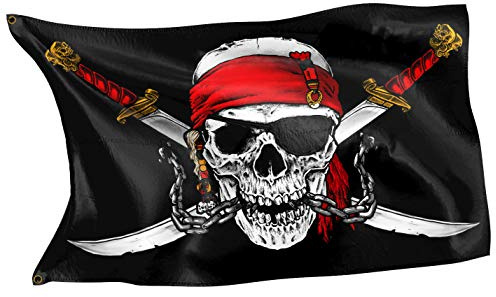 RAHMENLOS - Bandiera dei pirati dei Caraibi