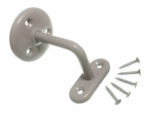 5 x Stair Rail HANDRAIL Brackets 2 1/2 63MM Grey Steel