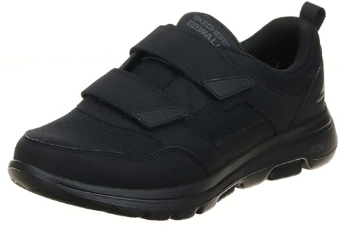 Skechers Gowalk 5 Wistful – Gymnastikskor i nät med kardborreband, herr, US Men, Svart, 10 X-Wide
