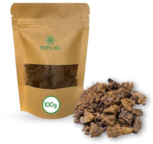 Propoli pura in polvere x 100g. Propolis 100% naturale. Propoli non trattata né riscaldata, proveniente direttamente dall’apicoltore. Riceverai un disco piatto (la polvere compatta è una resina).