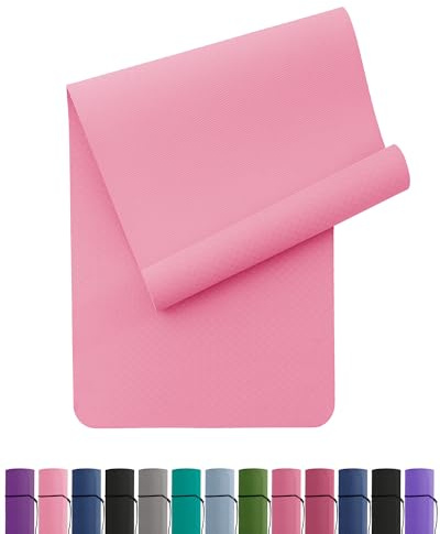 Oak & Tea Tappetino da Yoga,Tappetino da Yoga Spesso Antiscivolo per Donne/Uomini,Tappetini per Esercizi per La Casa Palestra,Tappetino Ecologico In Tpe per Yoga, Meditazione,Pilates,183 * 61 * 0,6 Cm