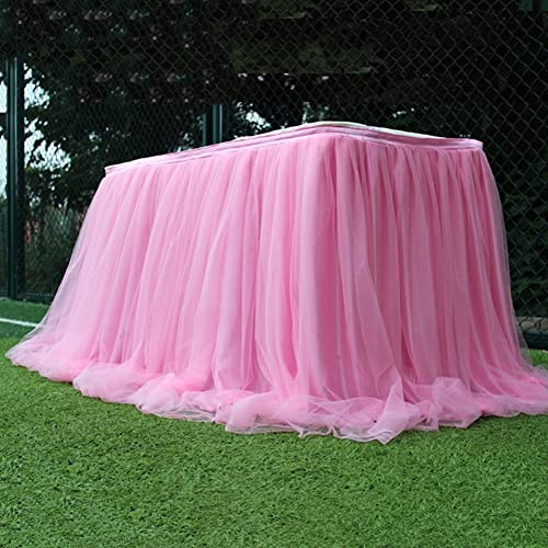 Maritown 39 Zoll Tüll Tischrock Rosa Blau Lila Gaze Tutu Tischrock Für Hochzeit Geburtstagsfeierteile Kuchen Tischdekorationen
