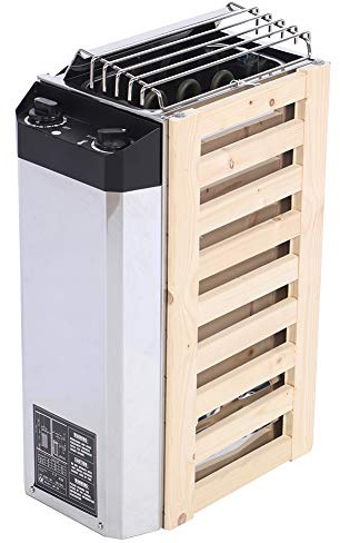 Cryfokt Sauna Heater, 3KW 220V Sauna Heater Stove Internal Control Type Stainless Steel Dry Steam Rapid Heating Electric Sauna Stove for Sauna Room Spa Shower Bath Sauna