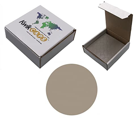 KwikCaps 14mm Screw Covers - EGGER U727 Stone Grey x 625 - Self-Adhesive PVC Hole Cover Stickers