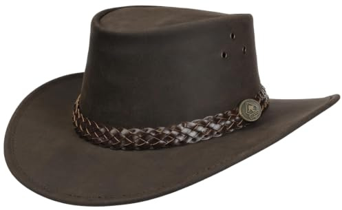 Scippis Wallaroo Läderhatt - M (56-57 cm) brun